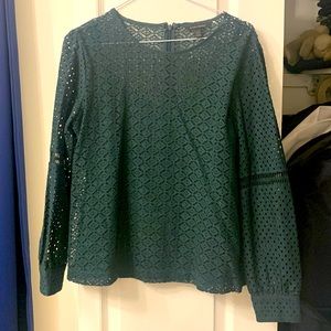 Like new Size small Forest Green Banana Republic blouse